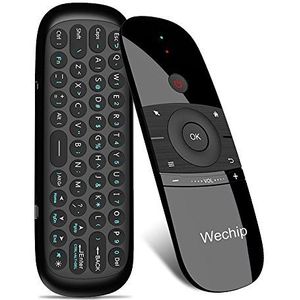 WeChip W1 Air Mouse Remote 2.4G Motion Sensing Controller met QWERTY-toetsenbord voor Android TV, Set Top Box, PC