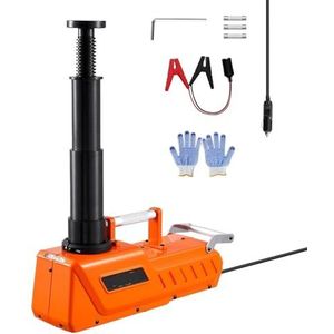 Vloerkrik, Elektrische autokrik 15T Verstelbare elektrische schaarkrik 12V dubbele bandenwisselaar met led-licht for sedan, SUV, vrachtwagen,Krik hem op