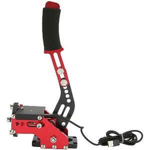 64 Bit USB-handrem, 2 in 1 Veilig en Betrouwbaar Sim-handrem Racing Game voor Xbox ONE, Series S X, PC, Logitech G27 G25 G29 G920 T500 (Rood)