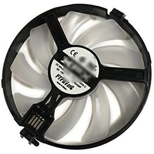 computerventilator HARD SWAP FANS FDC10U12S9-C FDC10H12S9-C RX580 GTR RX480 RS RX460 RX470 Grahics Card Cooling als vervanging CPU-koeler Computeronderdelen(Blue Led FDC10U12S9)