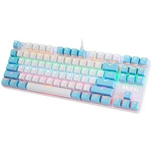 LODDEYEE Toetsenbord USB Keypad Wit Tweekleurig K100