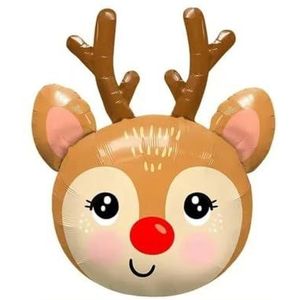 Grote kerstfolieballon Kerstman Sneeuwpop Pinguïn Snoep Vrolijk kerstthema Feestdecoratie Foliebal-12-Anders