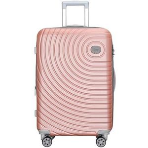 Koffer Reisbagage Uitbreidbaar wachtwoord Reistrolley Koffer Carry On Box Trekstangkoffer met grote capaciteit (Color : Pink, Size : 24inch)