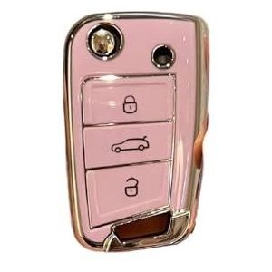 Sleutelbehuizing Voor Golf 7 MK7 Voor Tiguan MK2 Tpu Autosleutel Case Volledige Cover Voor Seat Voor Ateca Voor Leon Fr 2 Ibiza Voor Octavia Accessoires Autosleutelhoesje(2)