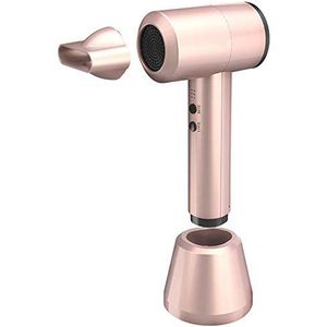 Haardroger, Draadloze reisföhn, draagbare handföhn, draadloze campingföhns, for buiten/thuis, koningsblauw(Champagne Gold)
