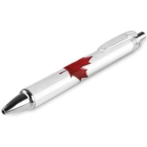 Rode Canada Vlag Esdoornblad Balpennen Blauwe Inkt Rolling Balpen Gladde Schrijven Pen Voor Kantoor School 1 STKS