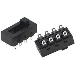 2 stuks 12 A 250 V 3 posities 8-pins dip-schakelaar LQ-103H haardroger koude en warme lucht