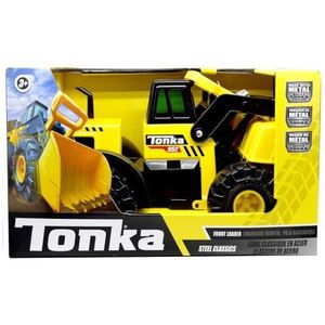 Tonka Steel Classic Front Loader, Dumper Truck Toy for Children, Kids Construction Toys for Boys and Girls, Vehicle Toys for Creative Play, Toy Trucks for Children Aged 3 +, Yellow