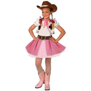 Kinderen Cowgirl Kostuum Leuke Meisjes Roze Westerse Rodeo Verkleden - Large (Leeftijd 9-11)