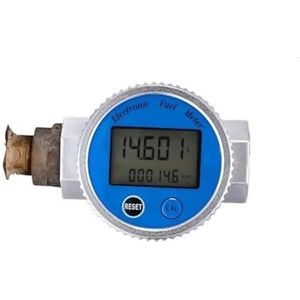 Waterstroommeter, Digitale flowmeter 1 inch schroefdraad Waterflowmeter Brandstofmeter Gasolie brandstofflowmeter, for benzine,voor benzinewater