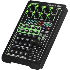 DJ-controller Audio-interface externe geluidskaart, batterij met grote capaciteit, met, 20 soorten geluidseffecten, for live-uitzending