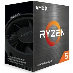 AMD Ryzen 5 5600 Processor ( 6 Cores/12 Threads, 65W TDPP, Socket AM4, tot 4.4 Ghz klokfrequentie, koeler wraith stealth )