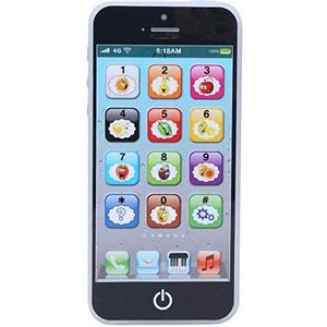 zhuolong Telefoon Speelgoed Spelen Muziek Leren Engels Educatieve Mobiele Telefoon Mobiele voor Baby Kids Kinderen (zwart)