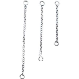 2 stks/partij 100% 925 Sterling Zilver Oorbel Lijn Connector Kettingen 3 cm 4 cm 5 cm Lengte Dangle Ear Extension Chains DIY Sieraden Make-1-4 cm 2 stks