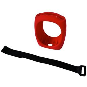 Luidspreker siliconen hoes beschermhoes schokbestendige reisdraagtas voor JBL CLIP5 draagbare BT Bluetooth-luidspreker beschermhoes hoes hoes met riem (rood)