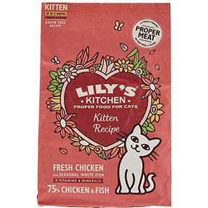 Lily's kitchen cat kitten chicken/white fish kattenvoer 800 GR