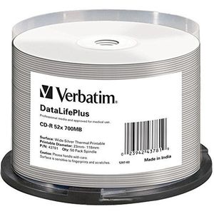 Verbatim CD-R 52x DataLifePlus 700 MB 50 stuk(s)