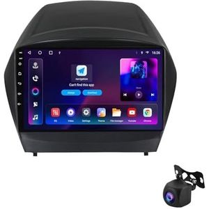Android 12 Auto Bluetooth Radio 9 Inch Touch Screen Auto Radio Spelers voor Hyundai lX35 2009-2015 met Navi GPS autoradio Ondersteunt 4G WiFi USB Stuurbediening Mirror Link RDS (Color : XY6 8Core 2+3