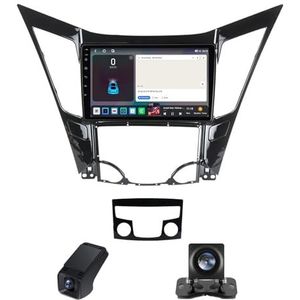 Android 14 Autoradio geldt voor Hyundai Sonata 6 YF 2009-2014 Autoradio 2 Din Draadloze Carplay Android Auto 9 Inch Touchscreen met GPS-navigatie 5GWiFi FM/RDS-radio Camera(A,C10 Pro)