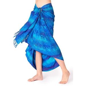 PANASIAM Sarong B124 blue wave, L