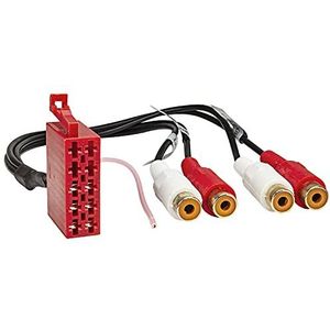 tomzz Audio 7500-009 ISO stekker behuizing LINE-Out 10 pol. Voorversterker adapter RCA 4-kanaals afstandsbediening