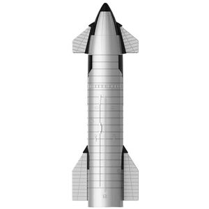 BiKiBao SpaceX Starship Rocket Model NASA Gifts - Dragon Spacecraft Heavy Falcon Raket Toy met Metallic Textuur - Desktop Ornament, Ruimtevaart Collectible Ideaal Cadeau voor Kinderen Ruimteliefhebber