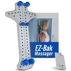 EZ-Bak Massager - wandgemonteerde rolbalmassage voor diep weefsel, spierknopen en triggerpunten, massageroller voor rugpijn, nek- en schoudermyofasciale release