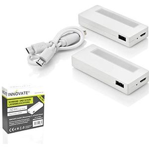 INNOVATE - Set van 2 mini-kastverlichting - LED-lamp - Met Bewegingsmelder - Magnetische Batterij