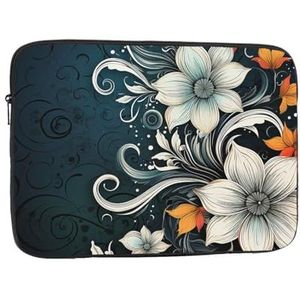 Nieuwigheid Boho Abstract Bloemen Laptop Sleeve Bag voor Vrouwen, Schokbestendige Beschermende Laptop Case 10-17 inch, Lichtgewicht Computer Cover Bag, ipad case