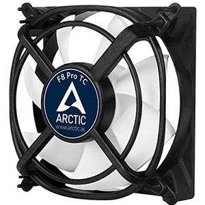 ARCTIC F8 Pro TC Computer behuizing Ventilator 8 cm Zwart, Wit 1 stuk(s)