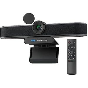 Webcams, 4K 8MP EPTZ-webcam met auto-framing USB PC-webcam met microfoons en luidspreker 5x digitale zoom EPTZ-webcam 120° gezichtsveld(4K EPTZ 4x Zoom)