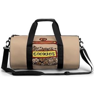 Leuke Cookies Grote Gym Bag Lichtgewicht Carry On Duffel Bag Met Compartimenten Tote Bag Travel