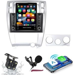 Android 14 Autoradio Navi voor H-yundai Tucson (2004-2009) 9.7 ""Verticale schermradio met draadloze carplay Android Car GPS met Bluetooth 5.0 HIFI FM 5G-WiFi SWC MIC-camera,M400s