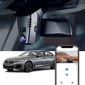 FITCAMX DashCam Compatibel met BMW 5 Serie 7 530i 540i 530e 740i 745e 750i M550i M760i Xdrive G30 G31 G11 6 Serie Gran Turismo (G32), 4K BMW Accessoires, Nachtzicht, G-Sensor, 64GB Kaart