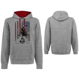 ASSASSIN'S CREED 3 - Sweatshirt - Vlag en Connor Grijs (M)
