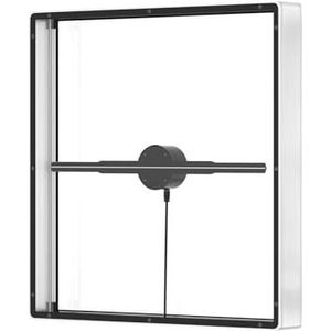 Holografische waaier, P45 3D Fan Hologram Projector met Cover Wifi Led Sign Holografische Lamp Speler Afstandsbediening Reclame Display Hologram Projector P45 Videoprojector(Gray)