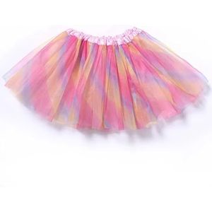 WLTYSM Tutu voor dames, elastisch, ballet, dansjurk, tutu, minirok van tule, fee, moeder, dochter, tutu voor dames, klassiek (7, kindermaat)