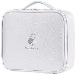 VDLLQYN, EHBO-kit EHBO-kit Thuismedicijndoos Draagbare medicijnen Grote medicijnkast Opbergdoos Thuis Outdoor EHBO-sets,Eerste hulp doos(White)