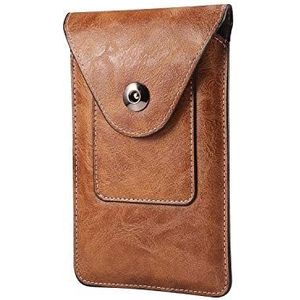 Case Cover-holster Universal Phone Belt Pouch Holster Case Compatible with Samsung Galaxy s20 ultra, Note10Lite, A21, A80, A90, A71 5G, A70S, A51 5G, Leather Wallet Pouch Case met clip, GSM Pouch zak