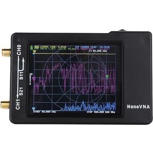 Antenne-analysator, 2,8"" LCD 50KHz-900KHz NanoVNA-H HF VHF UHF UV Vector Netwerk Analyzer Antenne NanoVNA, voor netwerkkabeldiagnostiek