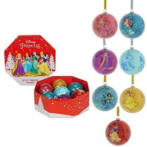 Santa Express Disney Princess Set van 7 kerstballen