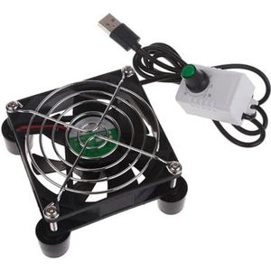 laptopkoelstandaard USB Fan Met Geïntegreerde Mesh Pad 3500 RPM Voor Usb Router Breedband Set-Top Box Externe Mute Koelventilator 8/12/24 cm Laptop Koeler Cooling Pad(8cm)