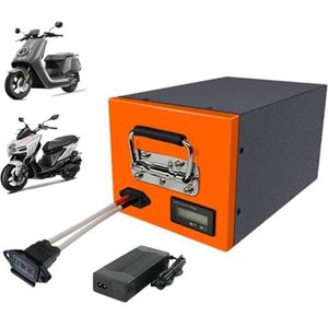 Motorfiets lithium-ion accu 48V 60V 72V 25Ah 45Ah 55Ah voor 0-4000W elektrische motorfiets bromfiets motor met lader,60v,55Ah