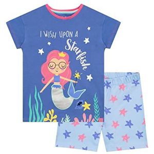 Harry Bear Meisjes Kort Pyjama's Zeemeermin Blauw 104