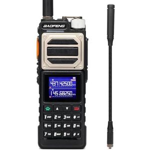 BAOFENG UV-25 Tri-Power amateurradio handheld, 11W langeafstandsradio, UHF VHF FM Air multiband-ontvanger, 5200mAh batterij Type-C opladen, tactische zwanenhalsantenne en zweepantenne