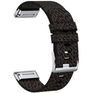 22 26 MM Quick Fit Nylon Horlogeband Geschikt for Garmin Fenix ​​7/7Pro/7X/6X/6 Pro/5X/5 Plus6/Epix/Instinct Vervangbare Armband (Color : Jacquard black2, Size : 22mm)
