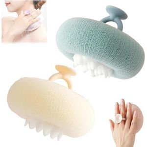 Associating Super Soft Sunflower Suction Cup Bath Ball, 2-in-1 Sunflower Bath Ball, with Suction Cup Shower Sponges(H)