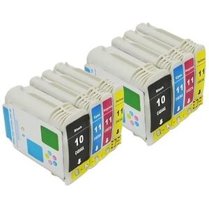 Inktpatronen for 10 11 Designjet 110 100plus C4844A Inkjet 2800dt 2800dtn printer(2 Set)
