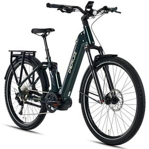 DERUIZ E Bike 27,5 inch, RH 45 cm, SUV, elektrische fiets, pedelec voor dames en heren, 250 W middenmotor 110 Nm, 48 V/644 Wh accu, 10 versnellingen