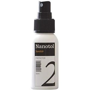 Nanotol Sanitair Protector - nanoafdichting voor sanitaire ruimtes - kalkbescherming voor doucheglas, badkamerkeramiek, armaturen en geglazuurde tegels 50 ml